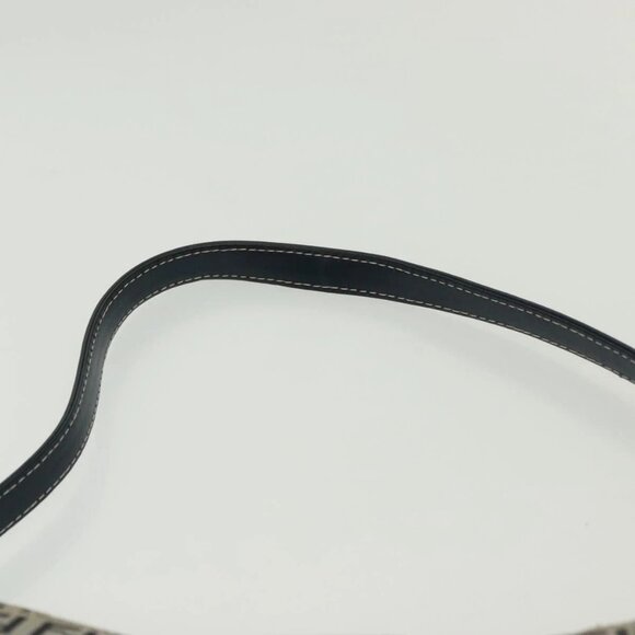 FENDI Zucchino Canvas Mamma Baguette Shoulder Bag Navy Silver Auth 142298 - Picture 9 of 16